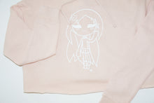 Load image into Gallery viewer, PEACE ADULT CROPPED HOODIE ROSE
