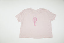 Load image into Gallery viewer, COCO PALM BEACH ADULT CROPPED TEE PINK
