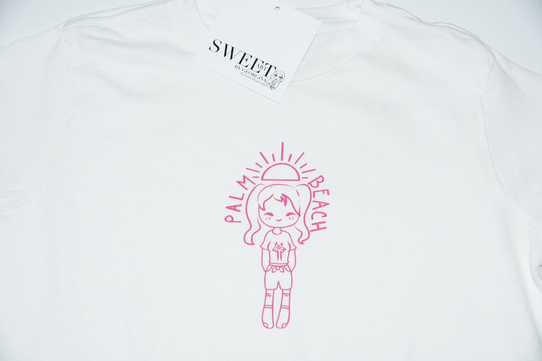 COCO PALM BEACH YOUTH TEE WHITE