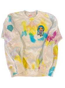 LOVE & PEACE ADULT HAND-DYED CREWNECK