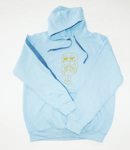 TEXAS ADULT HOODIE WITH DENIM DETAIL