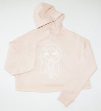 Load image into Gallery viewer, PEACE ADULT CROPPED HOODIE ROSE
